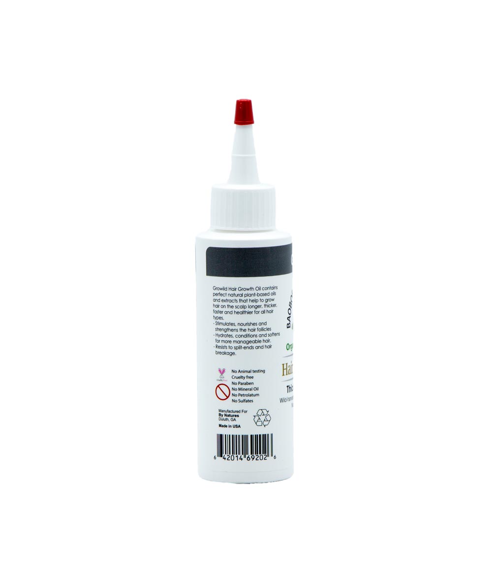 By Natures Growild Hair Growth Oil 4oz [CAVIAR AND BLACK SEE]