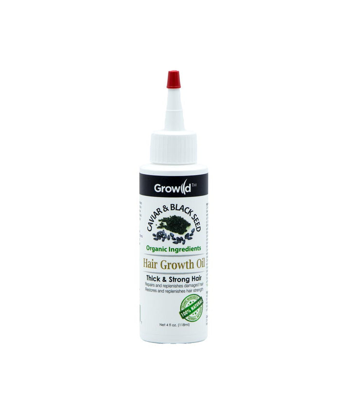 By Natures Growild Hair Growth Oil 4oz [CAVIAR AND BLACK SEE]