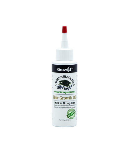 By Natures Growild Hair Growth Oil 4oz [CAVIAR AND BLACK SEE]