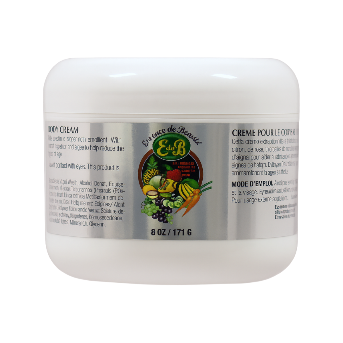 Crème visage et corps au collagène et à la vitamine E 8oz