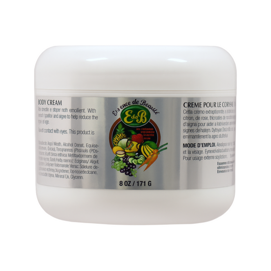Crème visage et corps au collagène et à la vitamine E 8oz