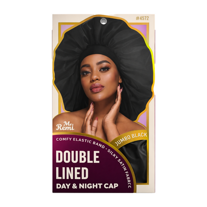 Bonnet double couche jour et nuit [Jumbo] [Black]