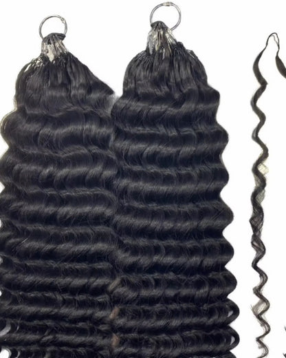 CROCHET FEATHER HAIR COLLECTION MIRACLES KNOTS 100% HUMAN HAIR 2-3 PACKS FOR A FULL HEAD