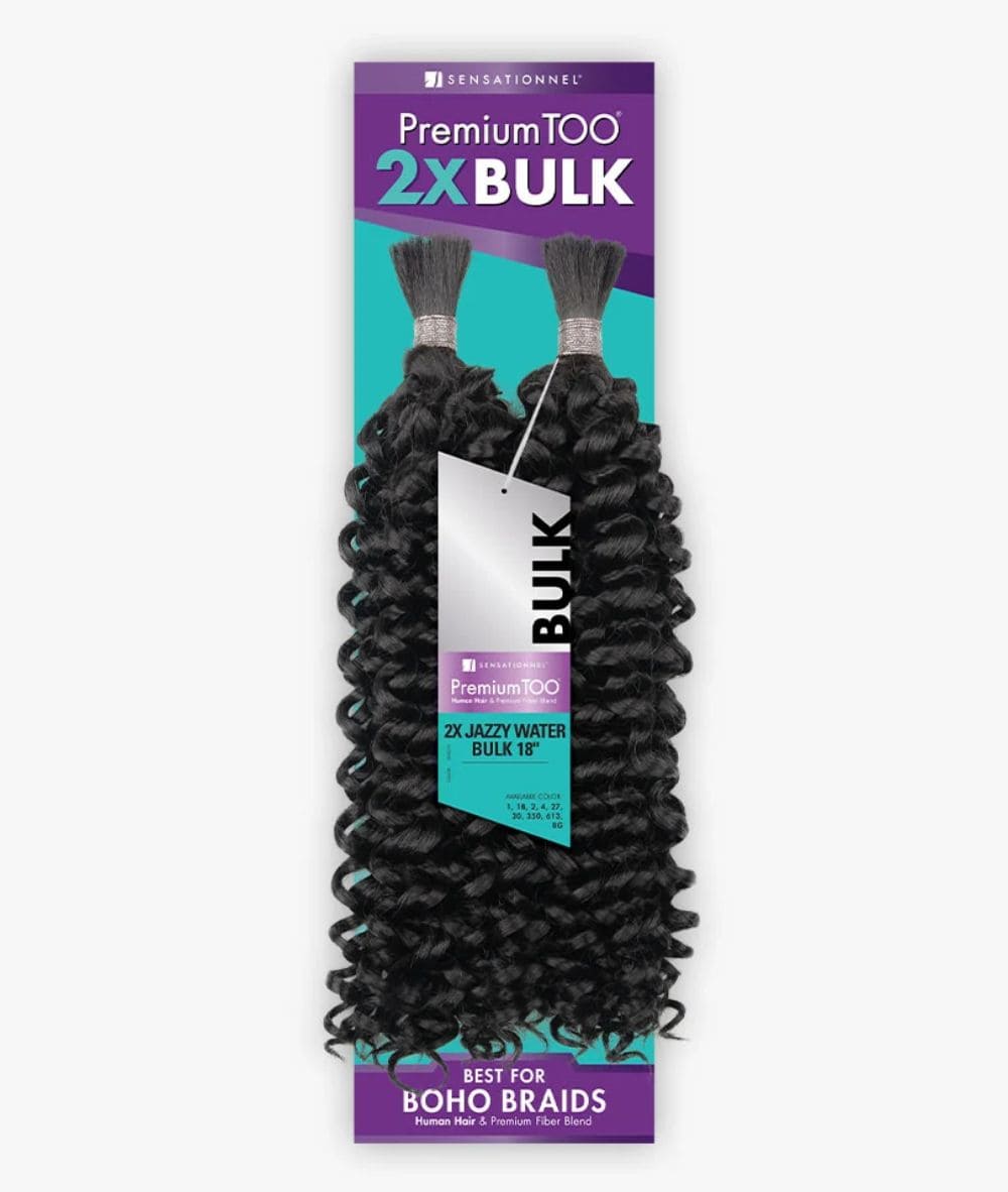 Sensationnel Premium Too 2X Human & Premium Blend Jazzy Water Wave Bulk 18"