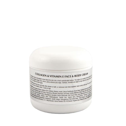 Crème visage et corps au collagène et à la vitamine E 4oz
